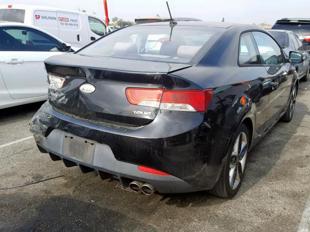 KNAFW6A38A5139363 - 2010 KIA FORTE SX BLACK photo 4