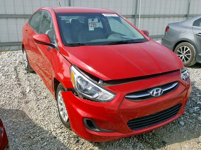 KMHCT4AE0GU989907 - 2016 HYUNDAI ACCENT SE RED photo 1