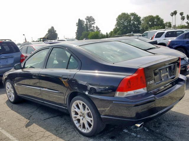 YV1RS547152482201 - 2005 VOLVO S60 T5 BLACK photo 3