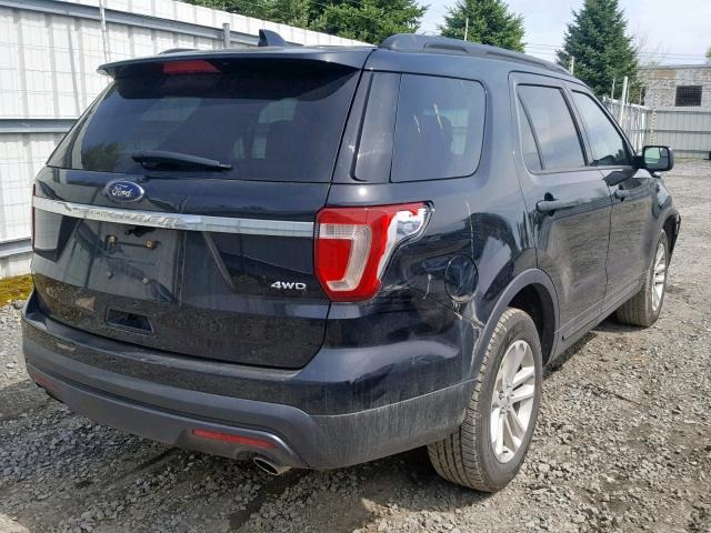 1FM5K8B89HGB58224 - 2017 FORD EXPLORER BLACK photo 4