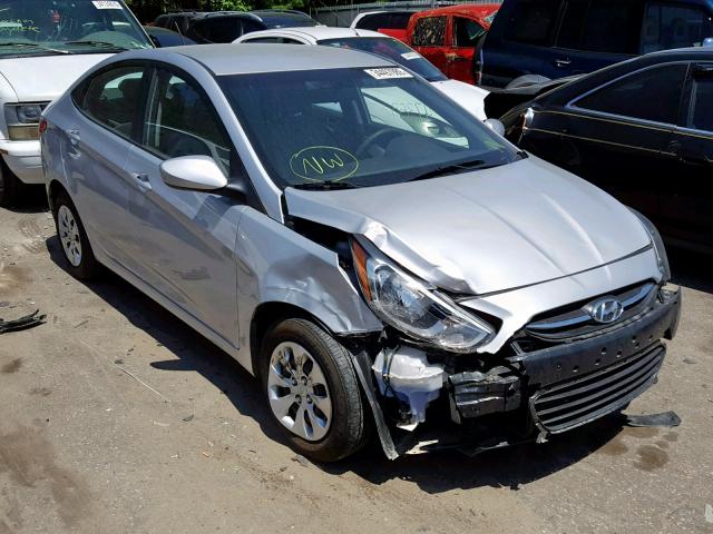 KMHCT4AE7HU215509 - 2017 HYUNDAI ACCENT SE SILVER photo 1