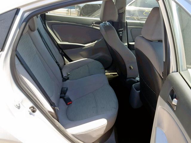 KMHCT4AE7HU215509 - 2017 HYUNDAI ACCENT SE SILVER photo 6