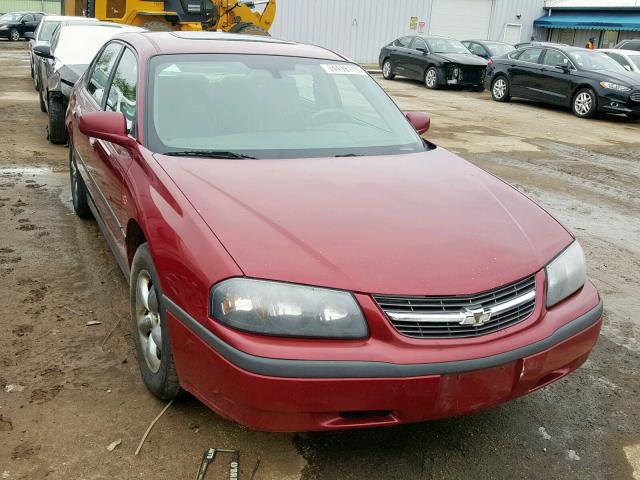 2G1WF52E859236190 - 2005 CHEVROLET IMPALA MAROON photo 1