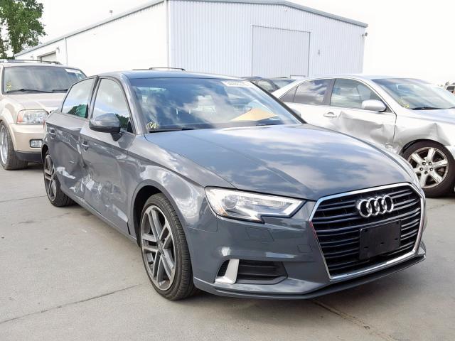 WAUAUGFF6H1037666 - 2017 AUDI A3 PREMIUM GRAY photo 1