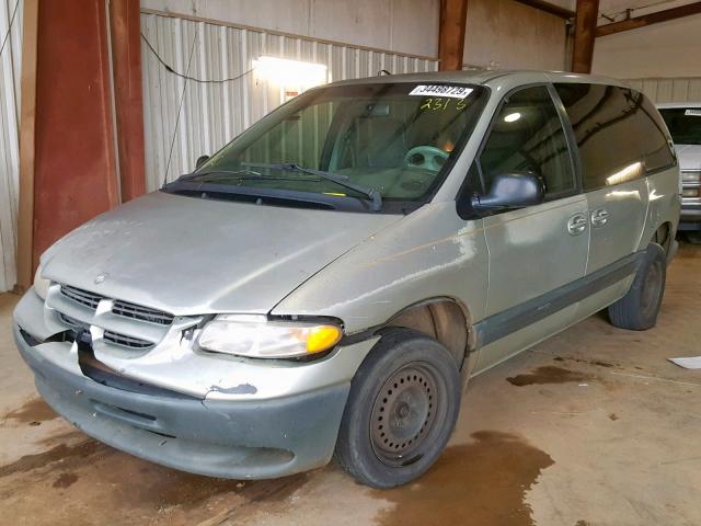 1B4GP45G3YB502313 - 2000 DODGE CARAVAN SE TAN photo 2