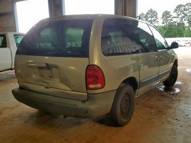 1B4GP45G3YB502313 - 2000 DODGE CARAVAN SE TAN photo 4