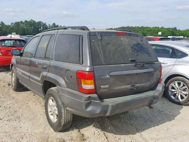 1J4GX48SX3C515415 - 2003 JEEP GRAND CHER GRAY photo 3