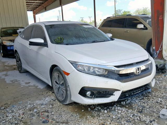 19XFC1F71GE029682 - 2016 HONDA CIVIC EXL WHITE photo 1