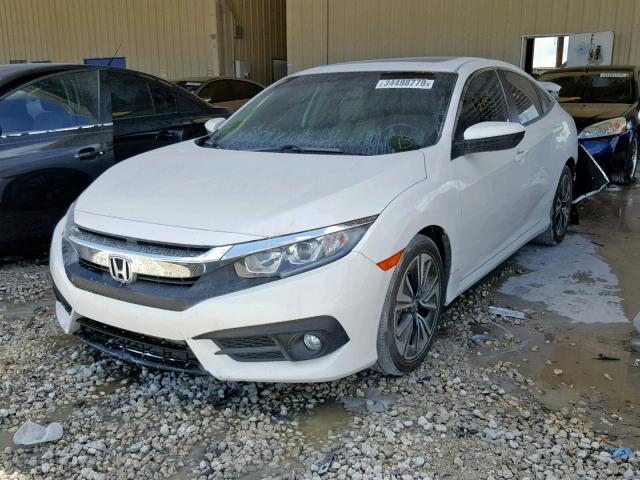 19XFC1F71GE029682 - 2016 HONDA CIVIC EXL WHITE photo 2