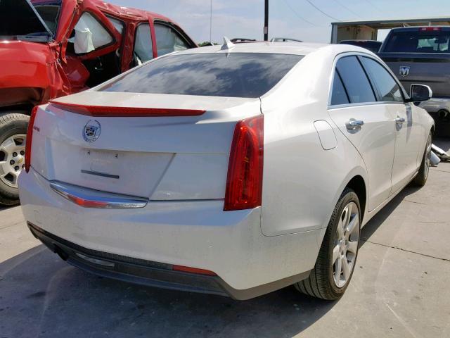 1G6AA5RA7E0120818 - 2014 CADILLAC ATS WHITE photo 4