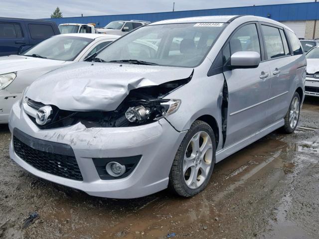 JM1CR293690336535 - 2009 MAZDA 5 SILVER photo 2