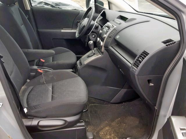 JM1CR293690336535 - 2009 MAZDA 5 SILVER photo 5