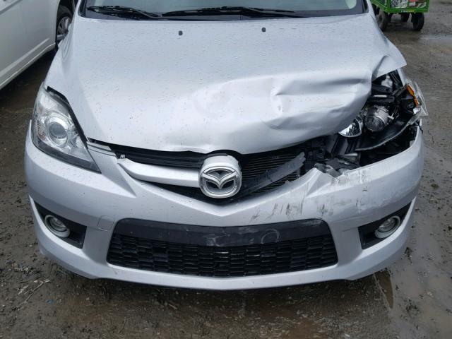 JM1CR293690336535 - 2009 MAZDA 5 SILVER photo 7