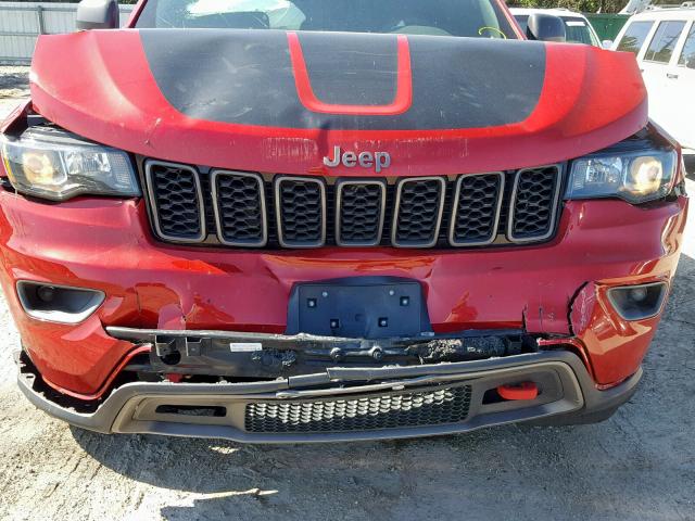 1C4RJFLG7HC605045 - 2017 JEEP GRAND CHER RED photo 9