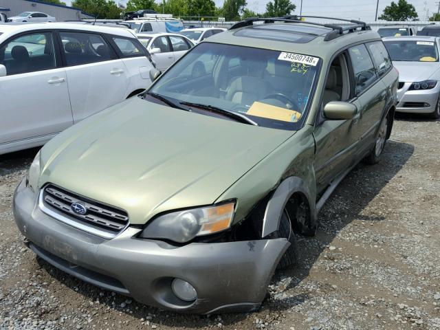 4S4BP62C057336000 - 2005 SUBARU LEGACY OUT GREEN photo 2