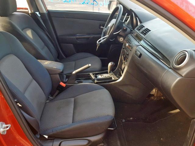 JM1BK12F141167543 - 2004 MAZDA 3 I RED photo 5