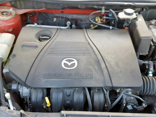 JM1BK12F141167543 - 2004 MAZDA 3 I RED photo 7