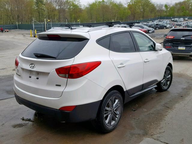 KM8JUCAG9FU096469 - 2015 HYUNDAI TUCSON LIM WHITE photo 4