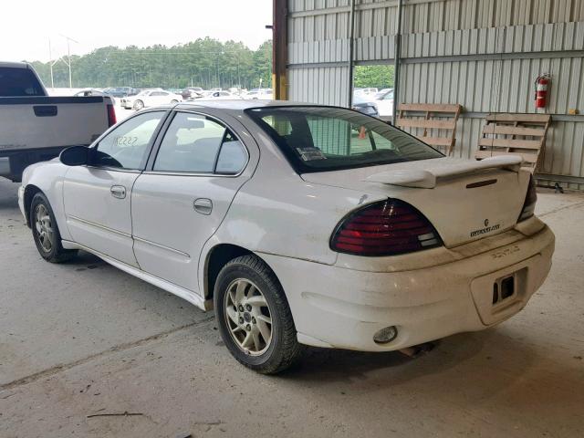 1G2NF52E33M538364 - 2003 PONTIAC GRAND AM S WHITE photo 3