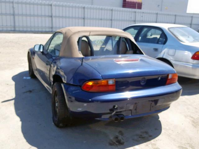 4USCH9337XLF81454 - 1999 BMW Z3 2.3 BLUE photo 3