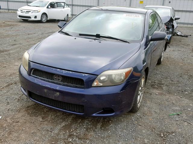 JTKDE177060102640 - 2006 TOYOTA SCION TC BLUE photo 2