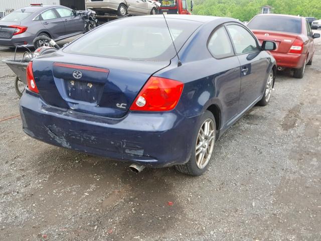 JTKDE177060102640 - 2006 TOYOTA SCION TC BLUE photo 4
