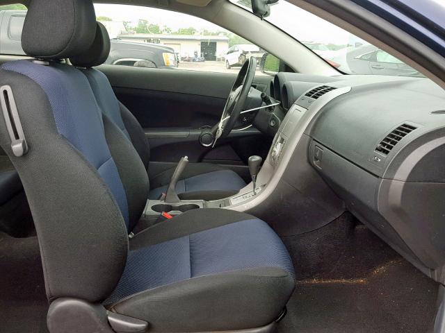 JTKDE177060102640 - 2006 TOYOTA SCION TC BLUE photo 5