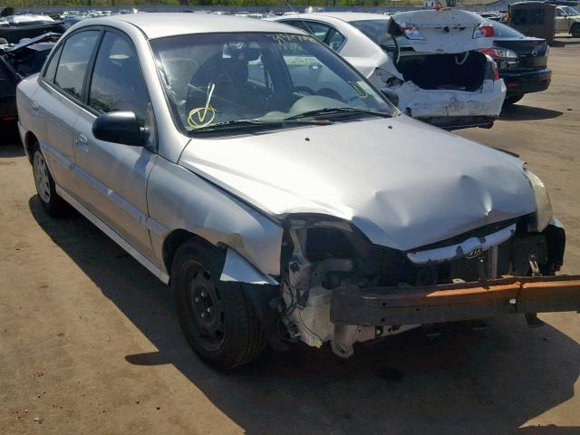 KNADC125736252964 - 2003 KIA RIO GRAY photo 1