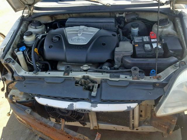 KNADC125736252964 - 2003 KIA RIO GRAY photo 7