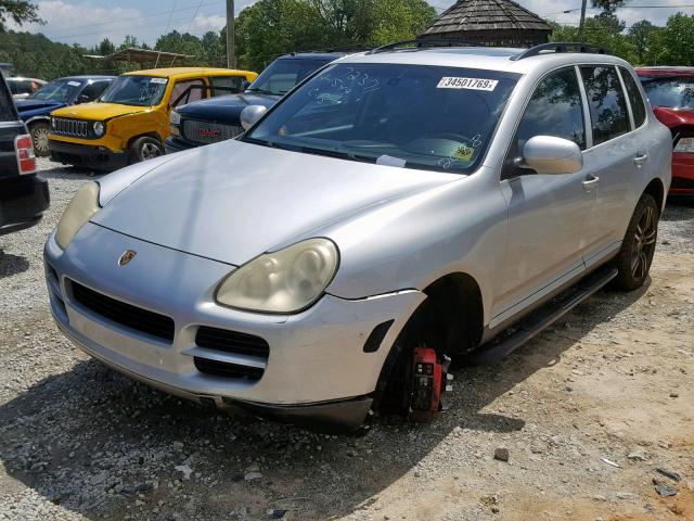 WP1AB29P95LA62088 - 2005 PORSCHE CAYENNE S SILVER photo 2