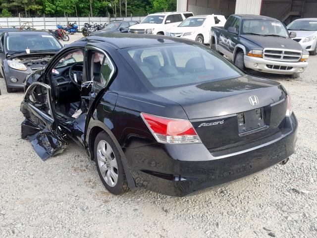 1HGCP26898A113826 - 2008 HONDA ACCORD EXL BLACK photo 3