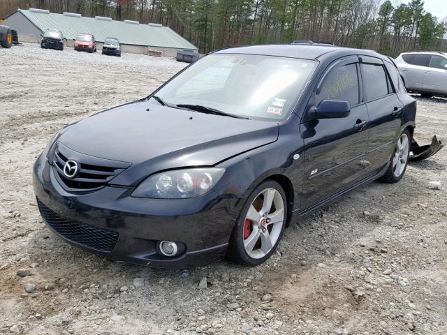 JM1BK144961501316 - 2006 MAZDA 3 HATCHBAC BLACK photo 2