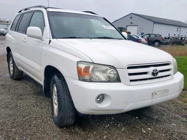 JTEGD21A170169701 - 2007 TOYOTA HIGHLANDER WHITE photo 1