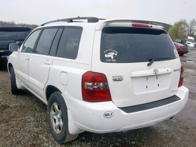 JTEGD21A170169701 - 2007 TOYOTA HIGHLANDER WHITE photo 3