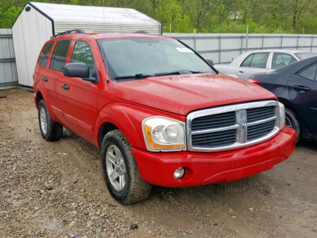 1D8HB48D25F605140 - 2005 DODGE DURANGO SL RED photo 1