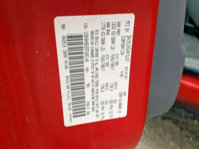 1D8HB48D25F605140 - 2005 DODGE DURANGO SL RED photo 10