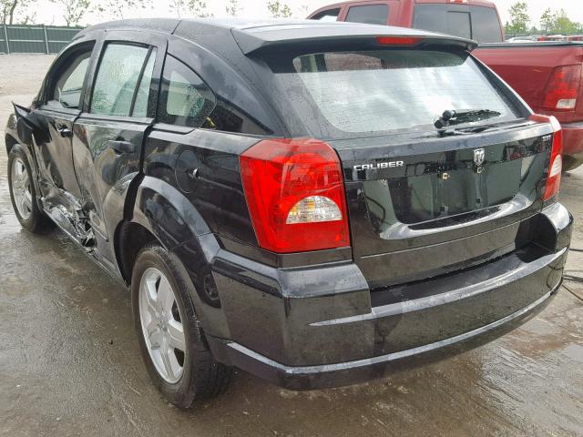 1B3HB48B97D419236 - 2007 DODGE CALIBER SX BLACK photo 3