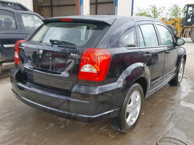 1B3HB48B97D419236 - 2007 DODGE CALIBER SX BLACK photo 4