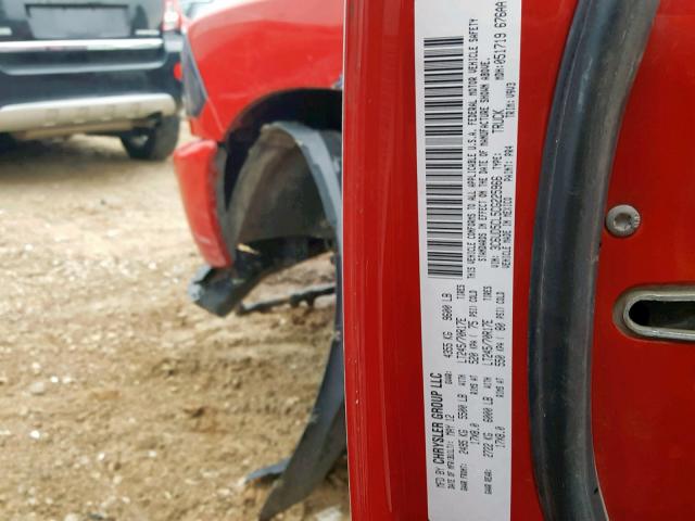 3C6UD5CL5CG225966 - 2012 DODGE RAM 2500 S RED photo 10