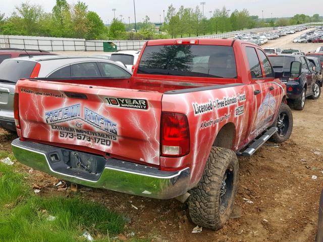 3C6UD5CL5CG225966 - 2012 DODGE RAM 2500 S RED photo 4