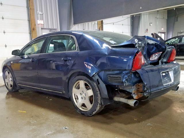 1G1ZJ577084285185 - 2008 CHEVROLET MALIBU 2LT BLUE photo 3