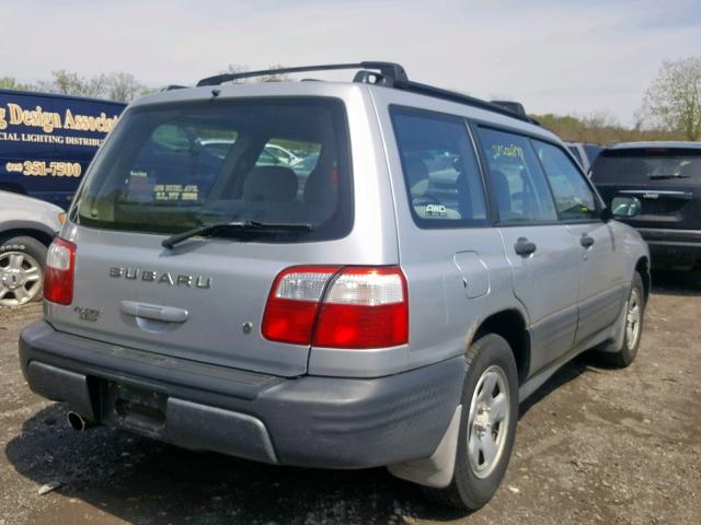 JF1SF63532H752156 - 2002 SUBARU FORESTER L SILVER photo 4