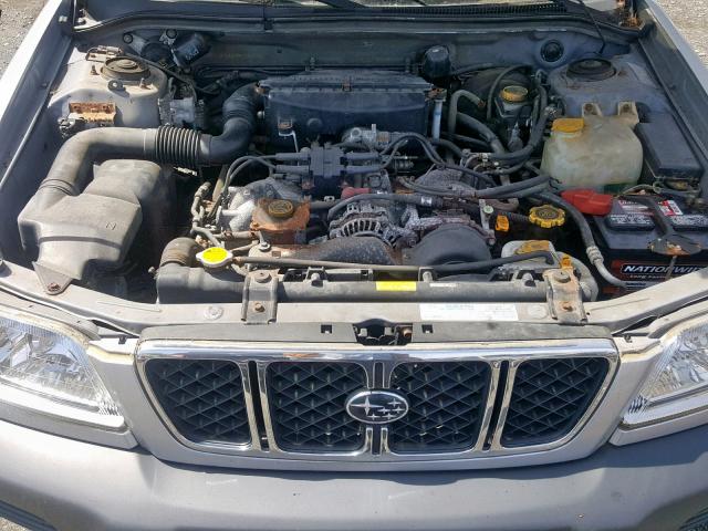 JF1SF63532H752156 - 2002 SUBARU FORESTER L SILVER photo 7