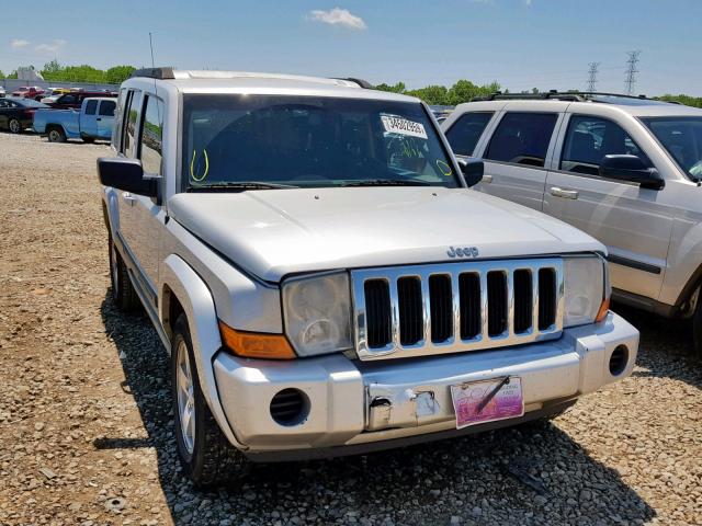 1J8HG48K38C205844 - 2008 JEEP COMMANDER SILVER photo 1