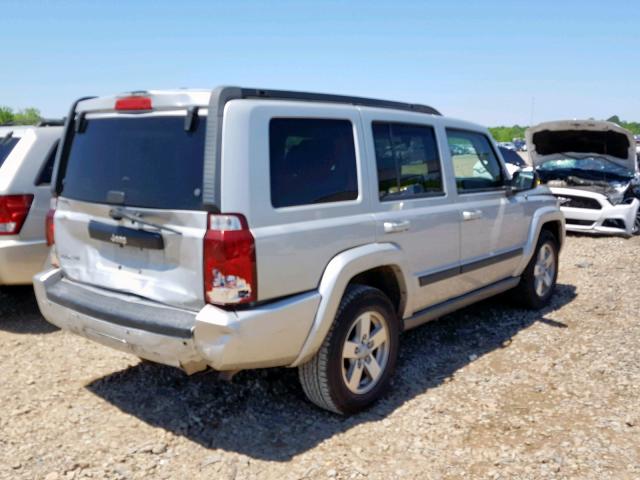 1J8HG48K38C205844 - 2008 JEEP COMMANDER SILVER photo 4