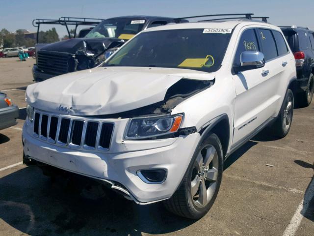 1C4RJEBT4EC274218 - 2014 JEEP GRAND CHER WHITE photo 2