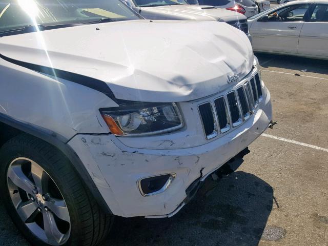 1C4RJEBT4EC274218 - 2014 JEEP GRAND CHER WHITE photo 9