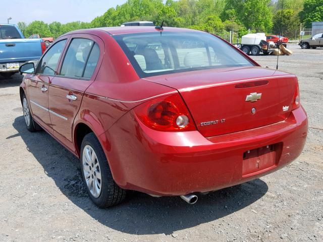 1G1AD5F54A7117137 - 2010 CHEVROLET COBALT 1LT RED photo 3