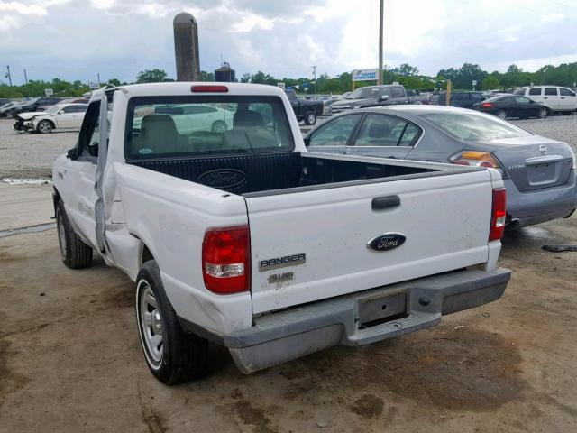 1FTYR10D98PA65885 - 2008 FORD RANGER WHITE photo 3