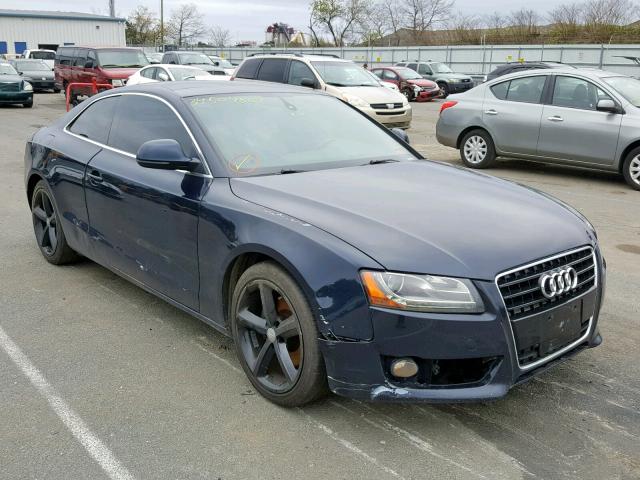 WAUDK78TX9A038665 - 2009 AUDI A5 QUATTRO BLUE photo 1